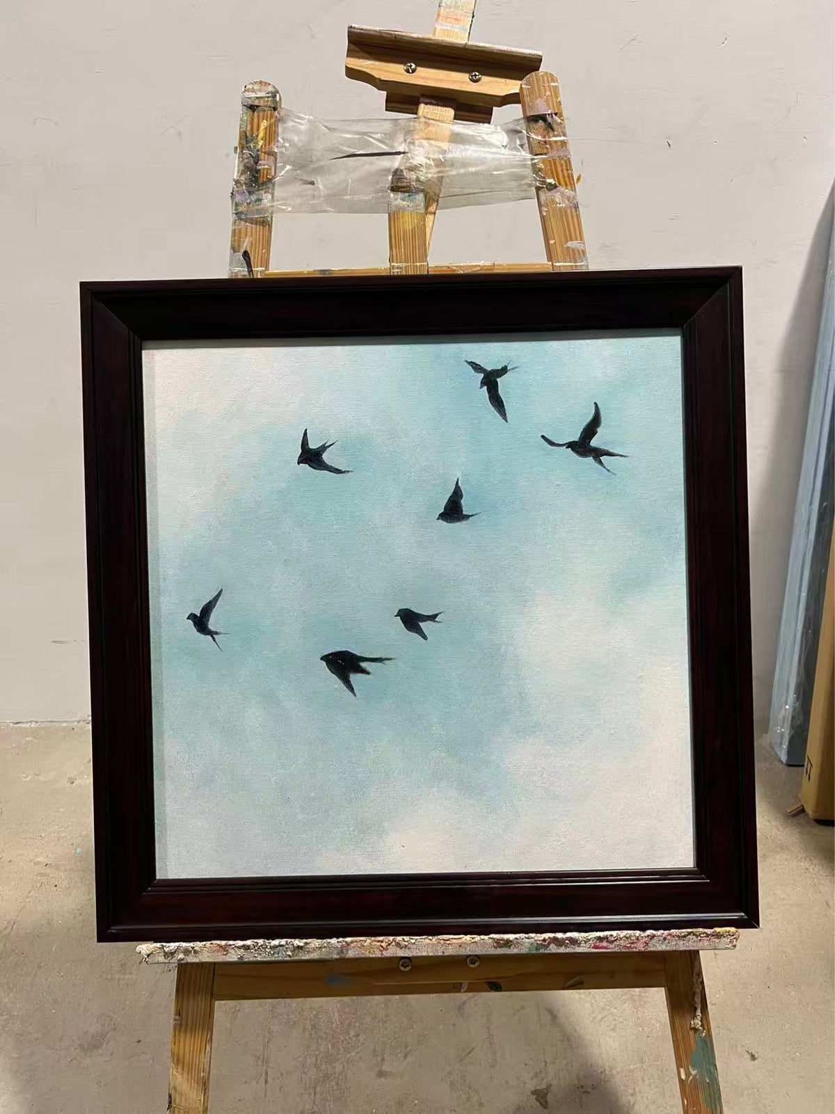Swallows in the Blue