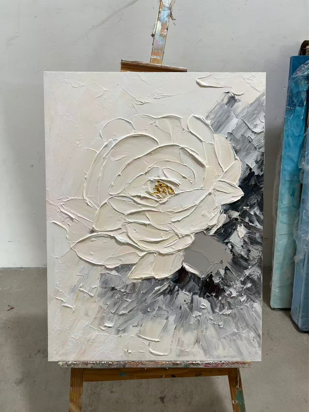 White Rose in Relief