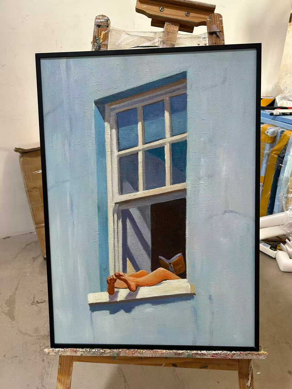 Reading in the Blue Window