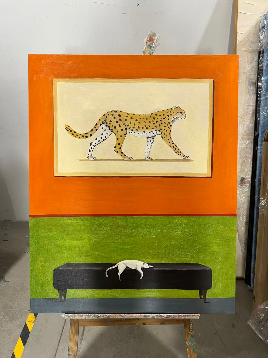 Cheetah over the Bench