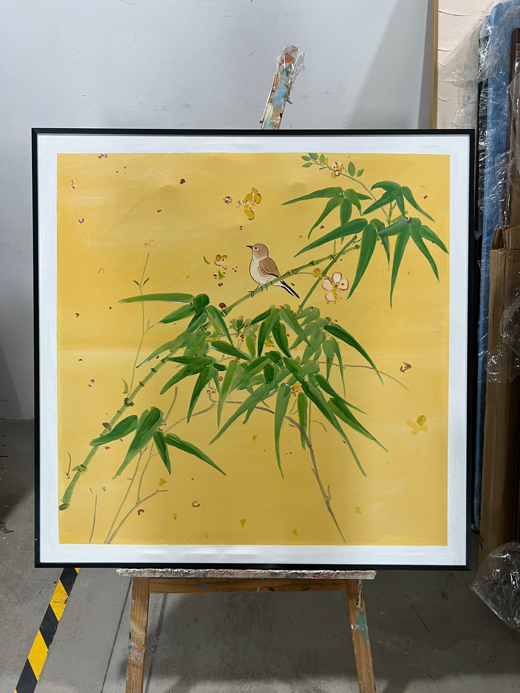 Warbler in the Bamboo