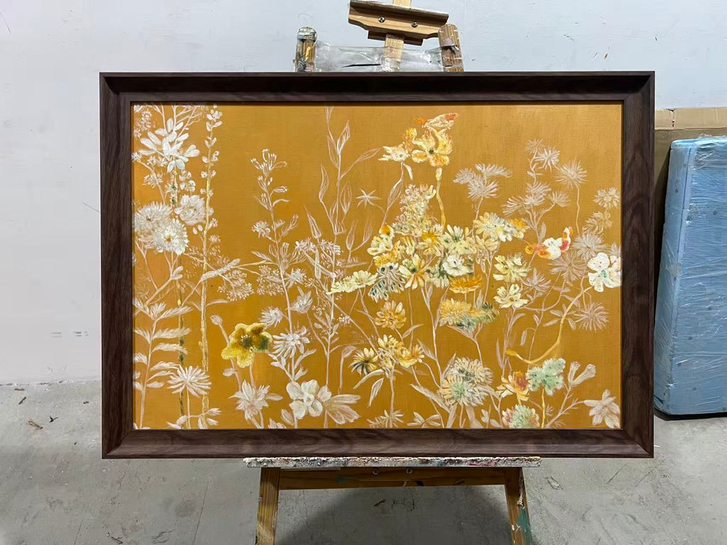 Gilded Wildflowers on Copper