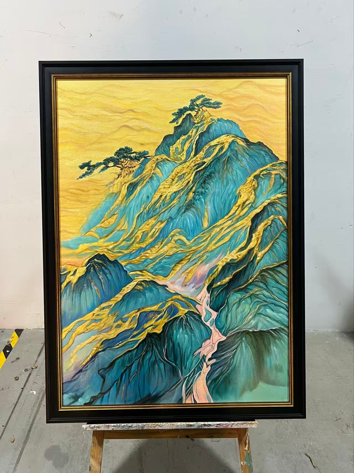 Turquoise Peaks and Pink River