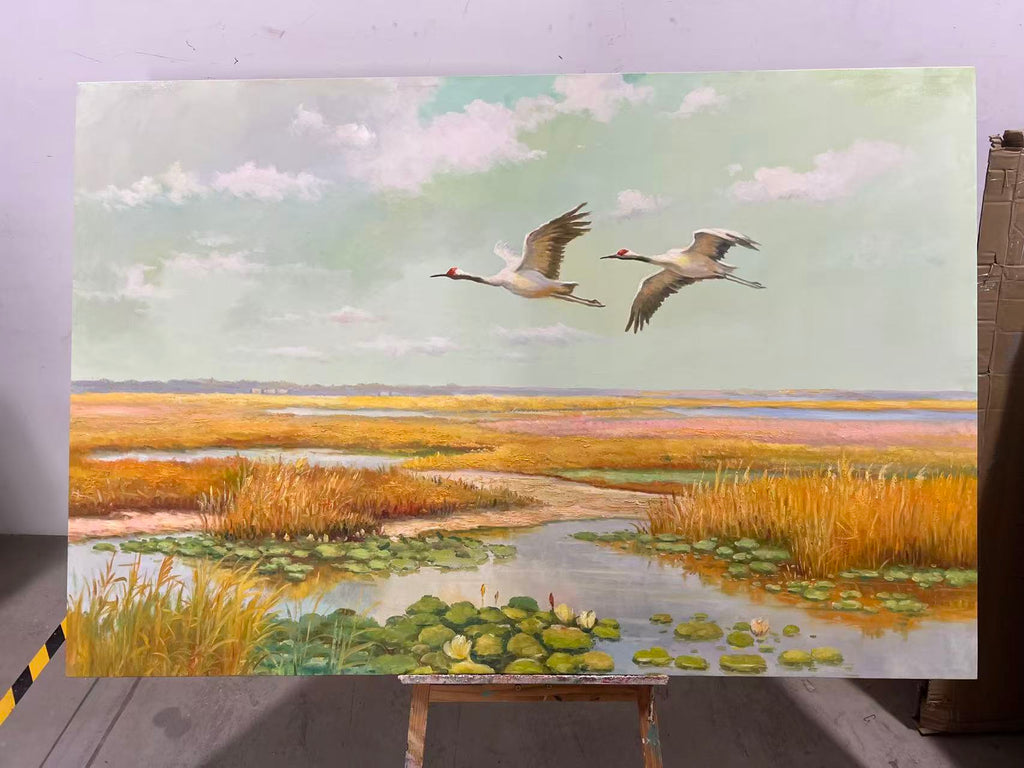 Cranes over the Wetland