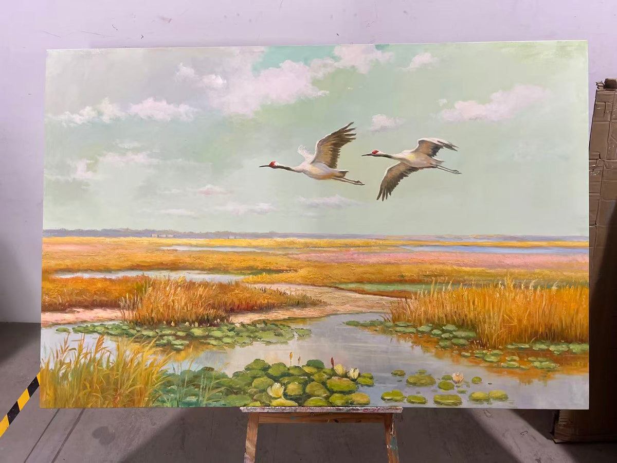Cranes over the Wetland