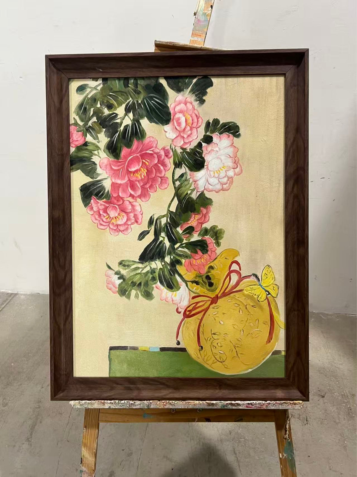 Peonies and the Lucky Pouch