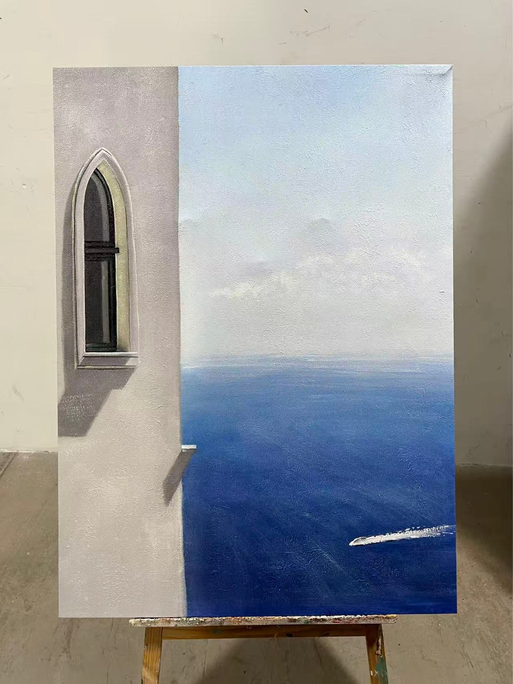 Window above the Amalfi Sea