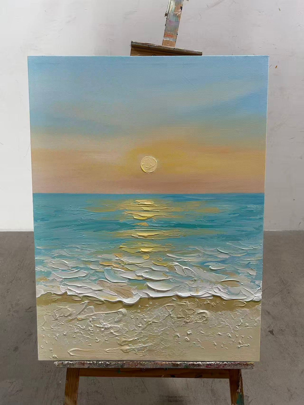 Peach Sunset Shore