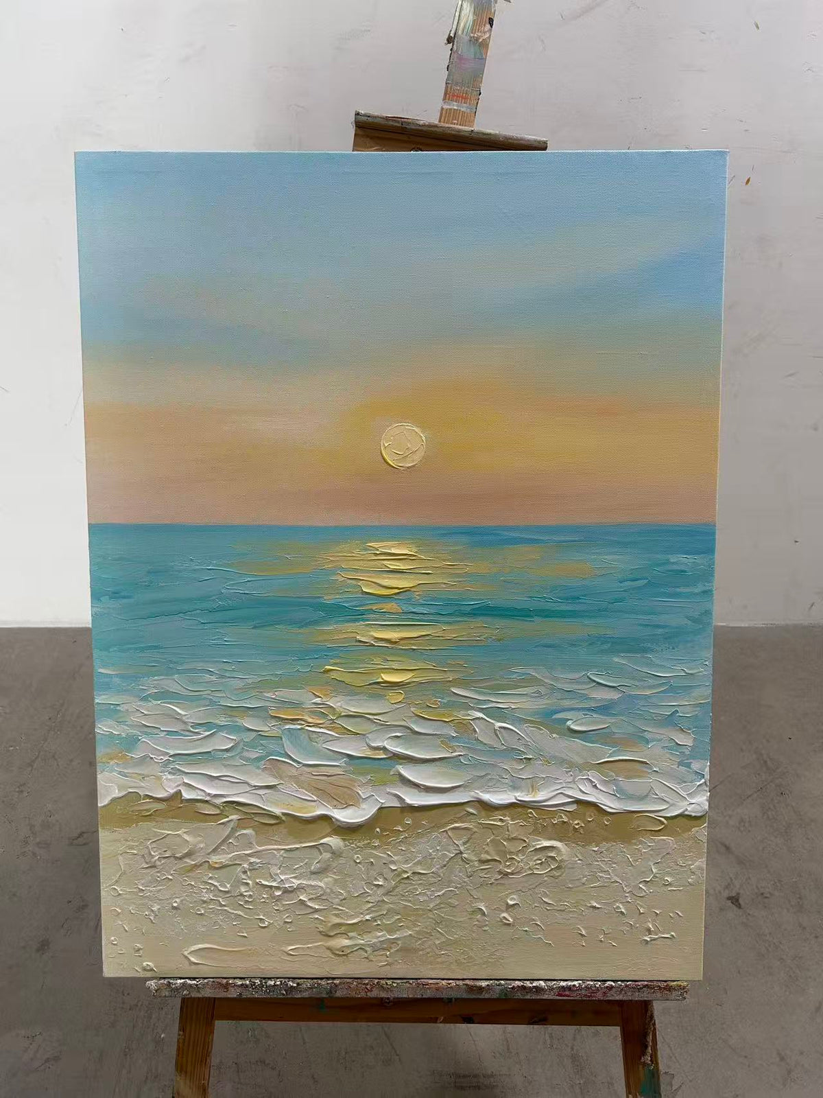 Peach Sunset Shore