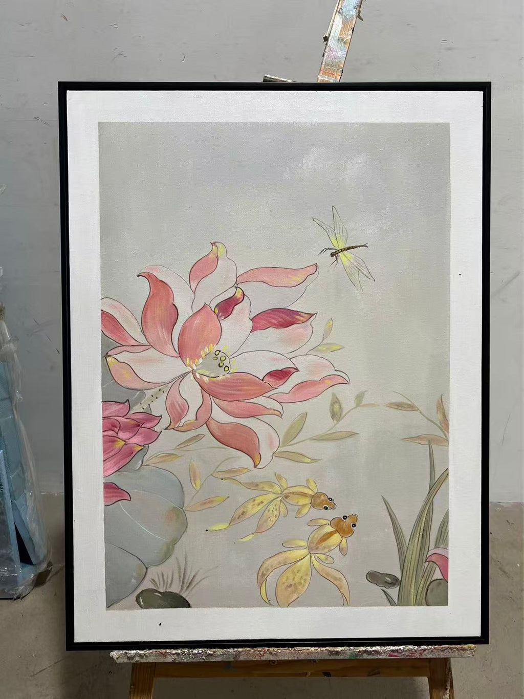 Lotus and Goldfish