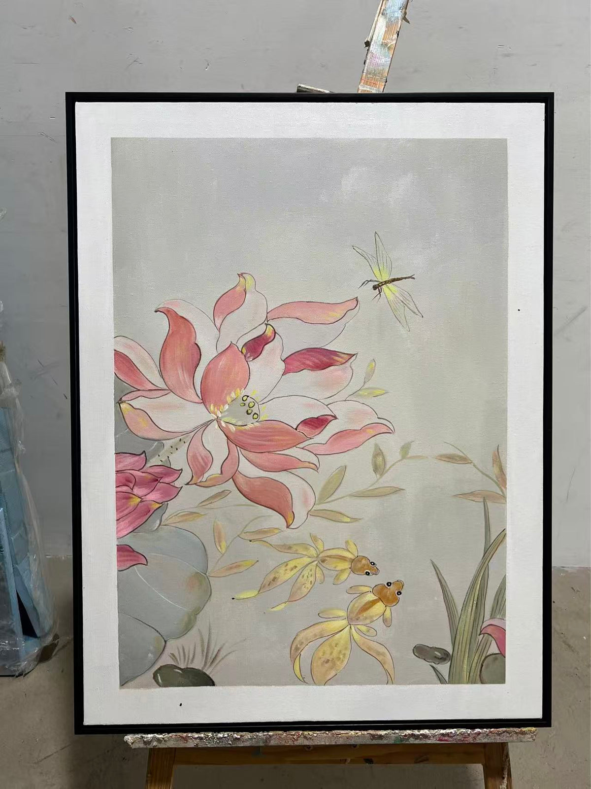 Lotus and Goldfish