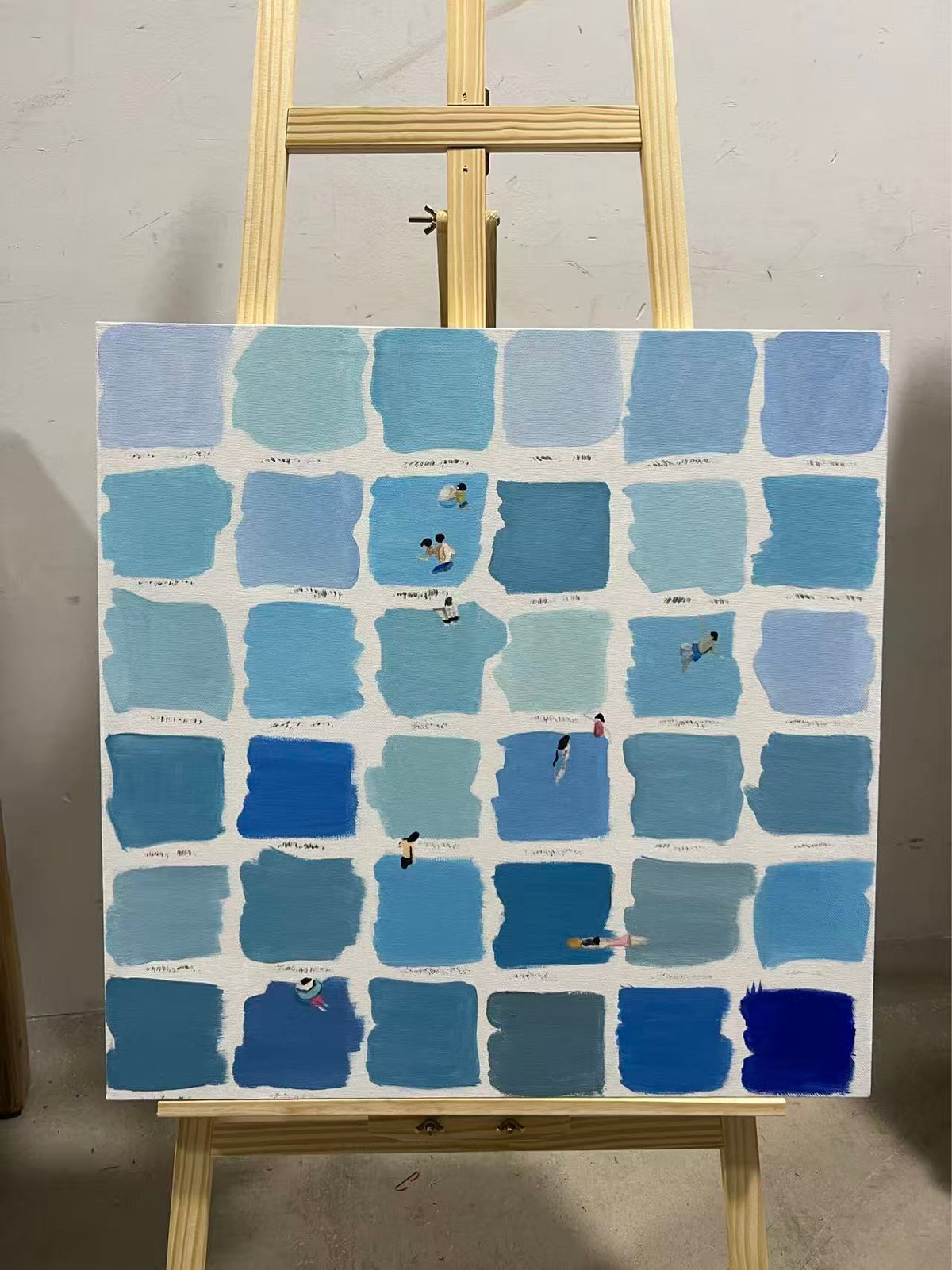 Blue Grid Swim
