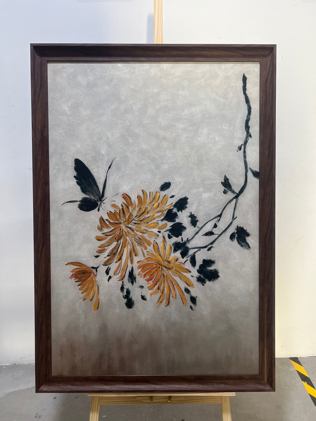 Chrysanthemum and Butterfly