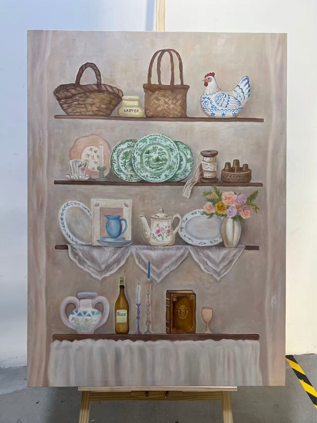 Country Kitchen Shelves