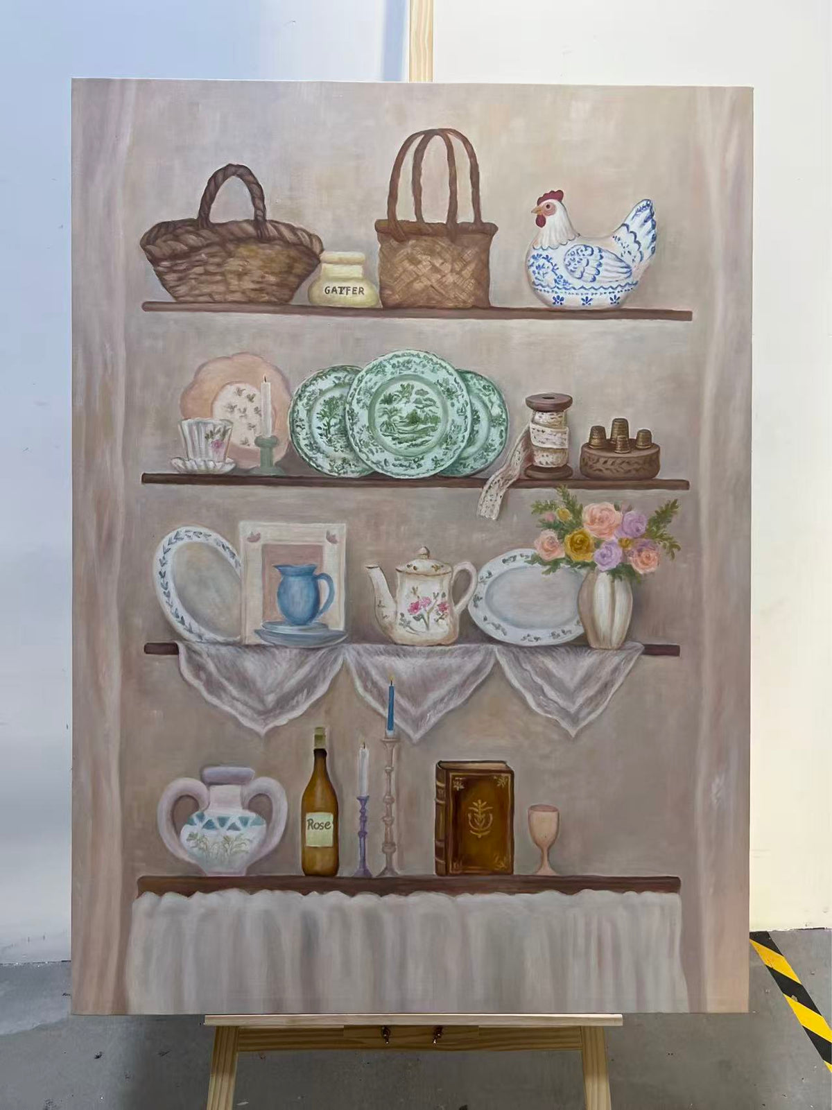 Country Kitchen Shelves
