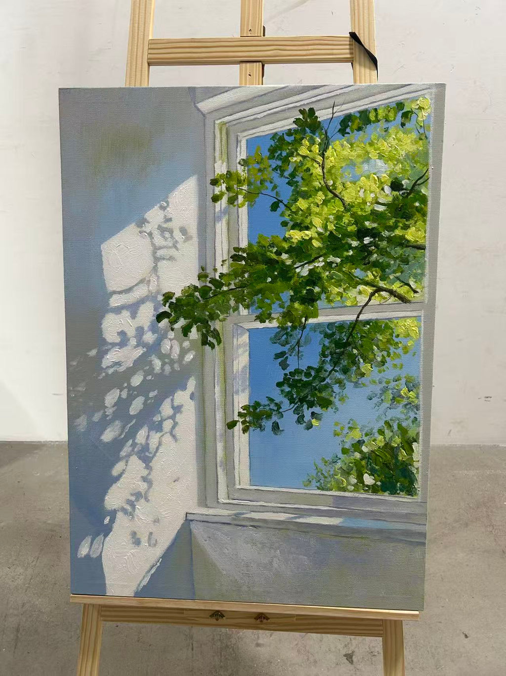 Window onto Summer Leaves