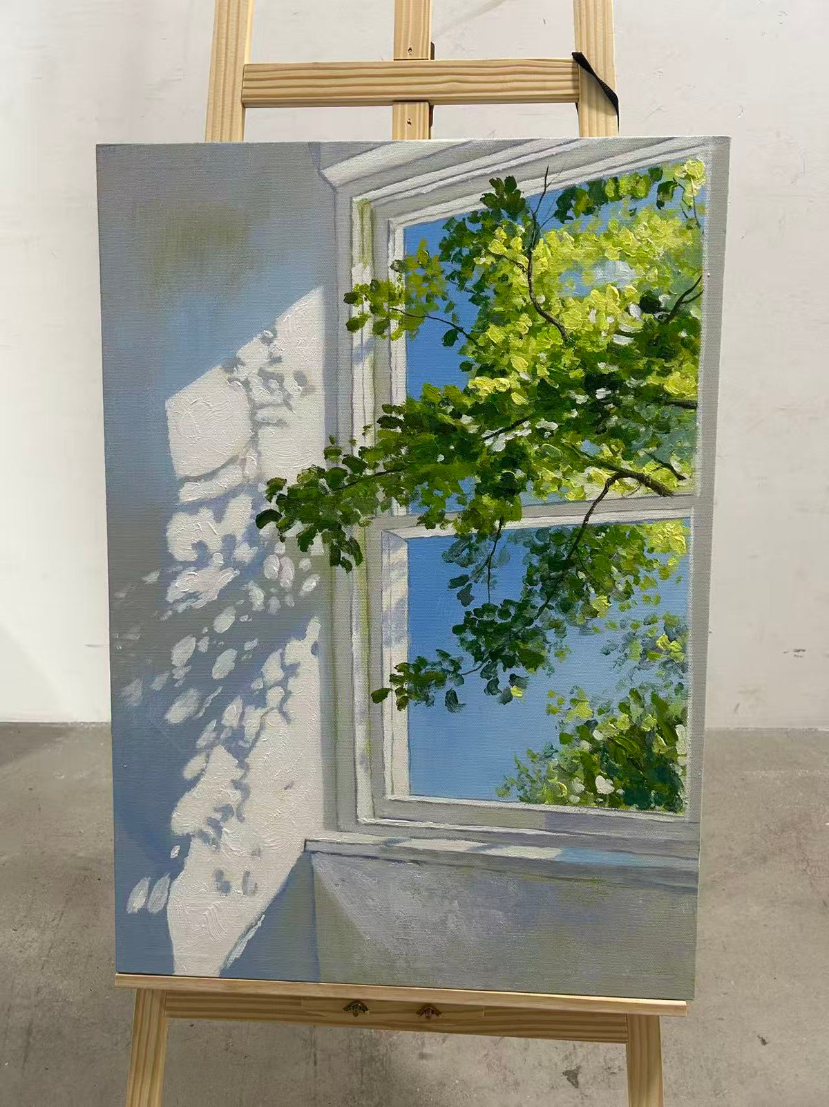 Window onto Summer Leaves