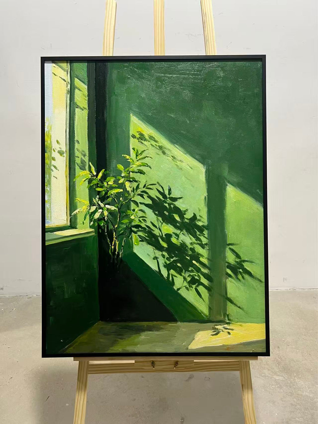 Fern Shadow on Green