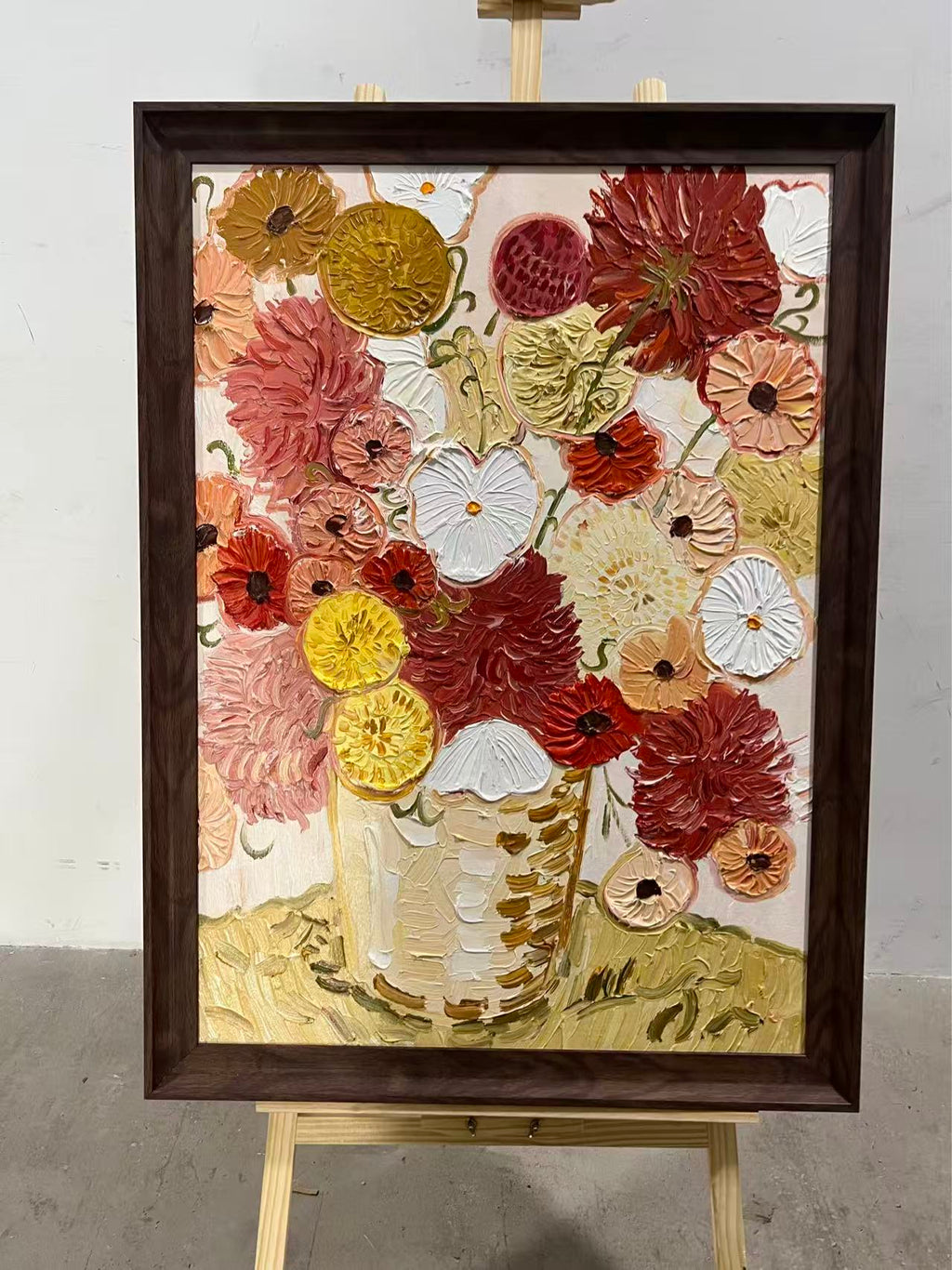 Dahlias in Terracotta
