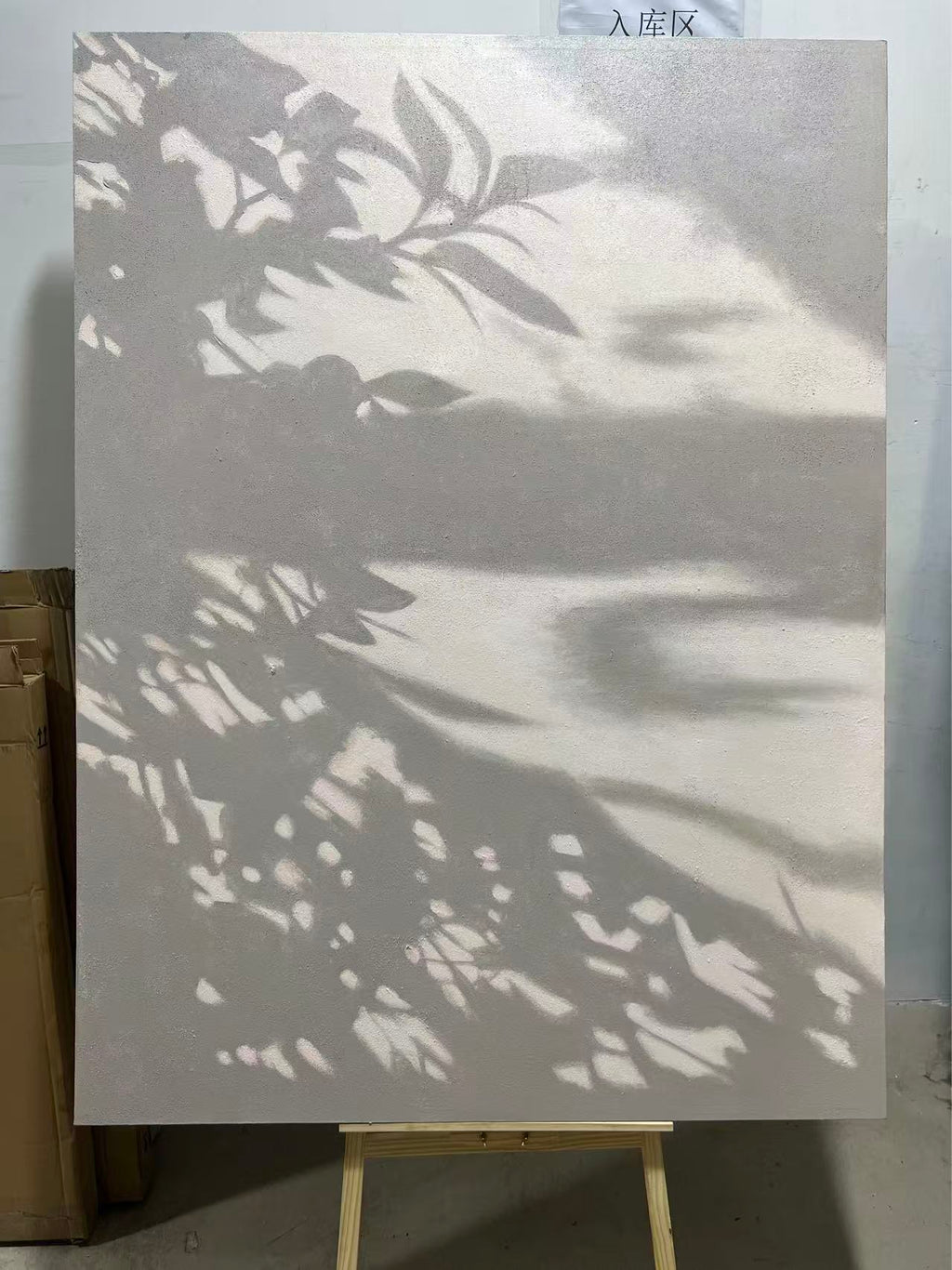 Leaf Shadows on Stucco