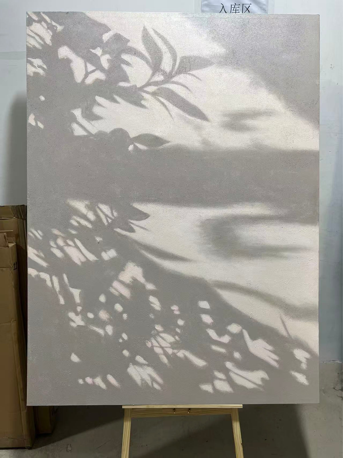 Leaf Shadows on Stucco