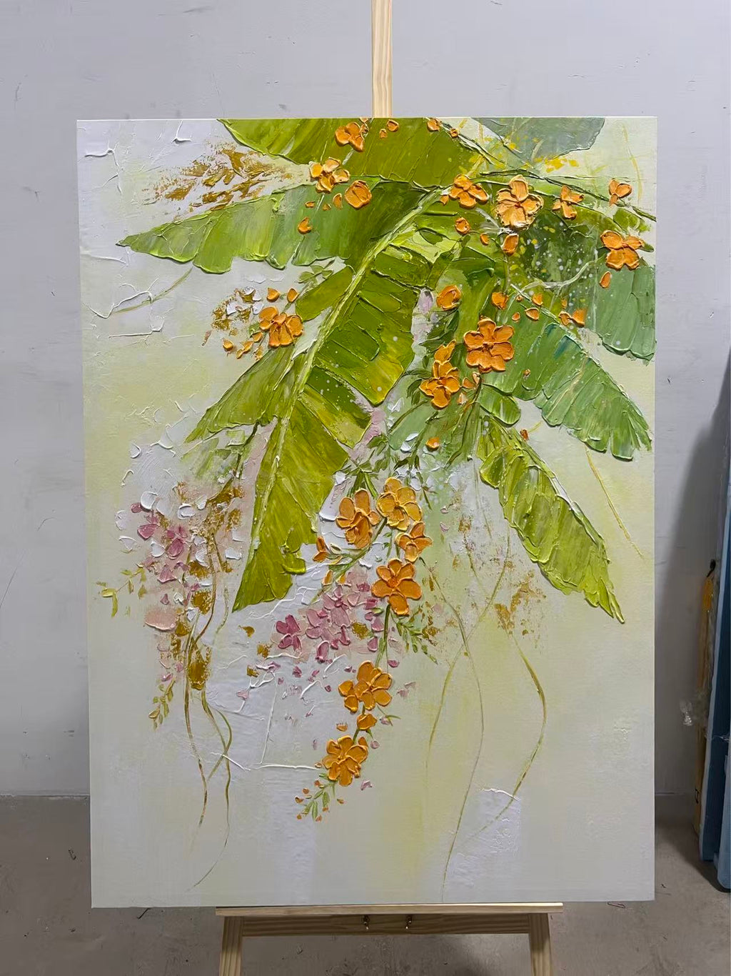 Orange Blossoms and Banana Leaves