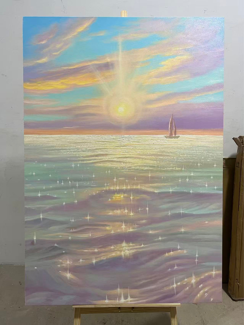 Sparkling Sunset Sea
