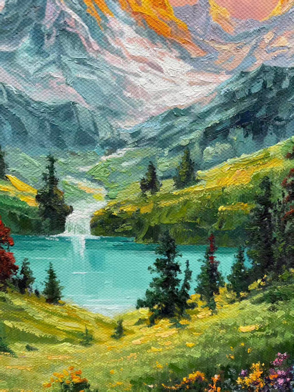 Alpine Lake at Golden Hour
