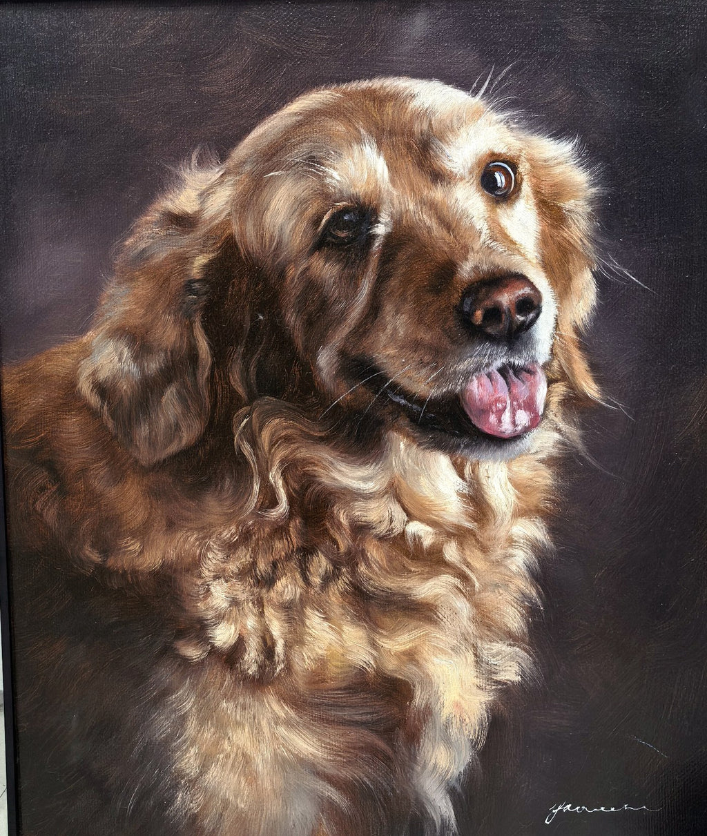 Original hand-painted custom portraits made in the Canvasry studio